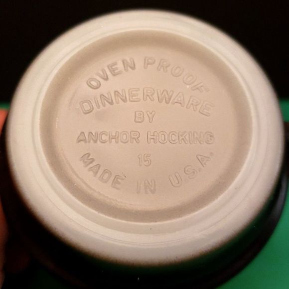 Anchor Hocking Creamer Orange Brown Fade Black Vintage Retro Cream Pitcher - Picture 8 of 10